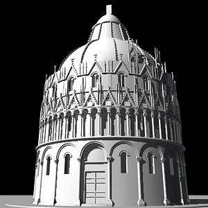 3d church building