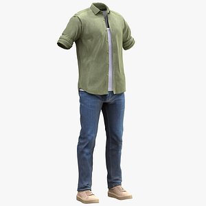3D Mens Casual Outfit model