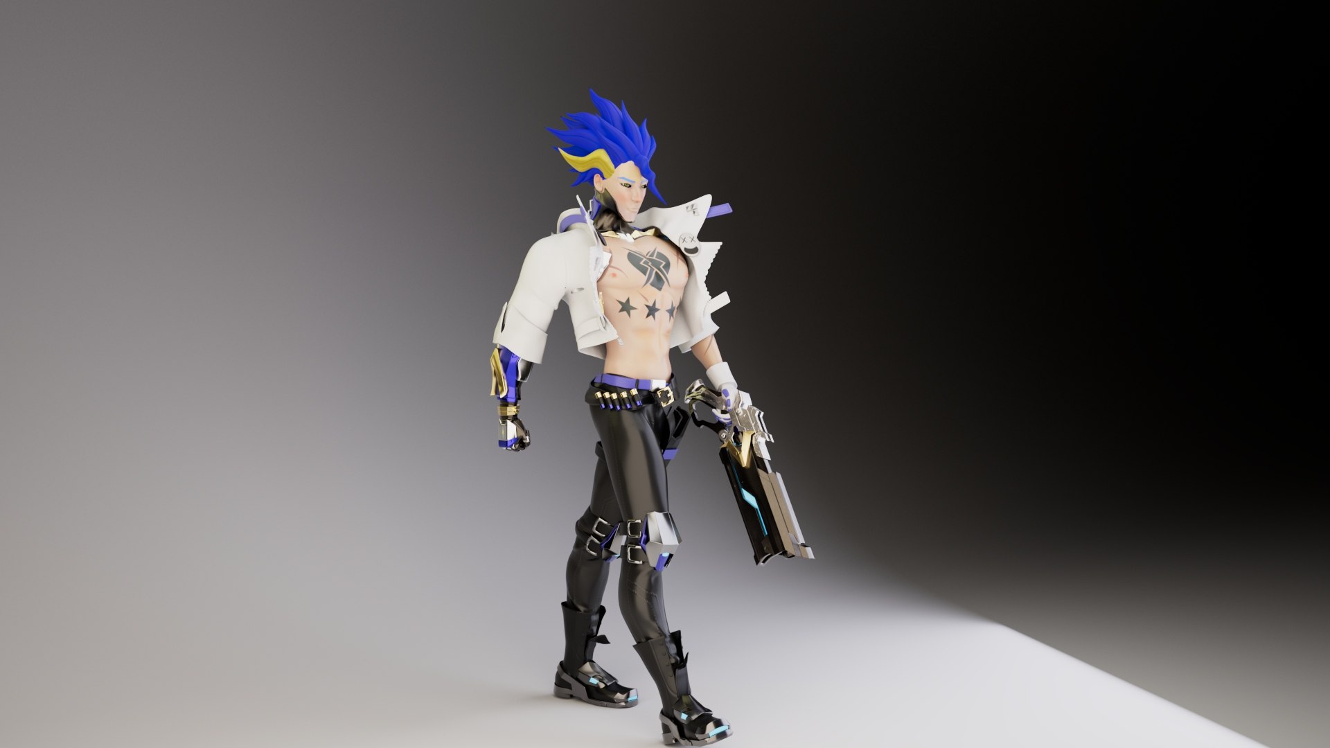 Cyberpunk Character Rig 3D - TurboSquid 2279079