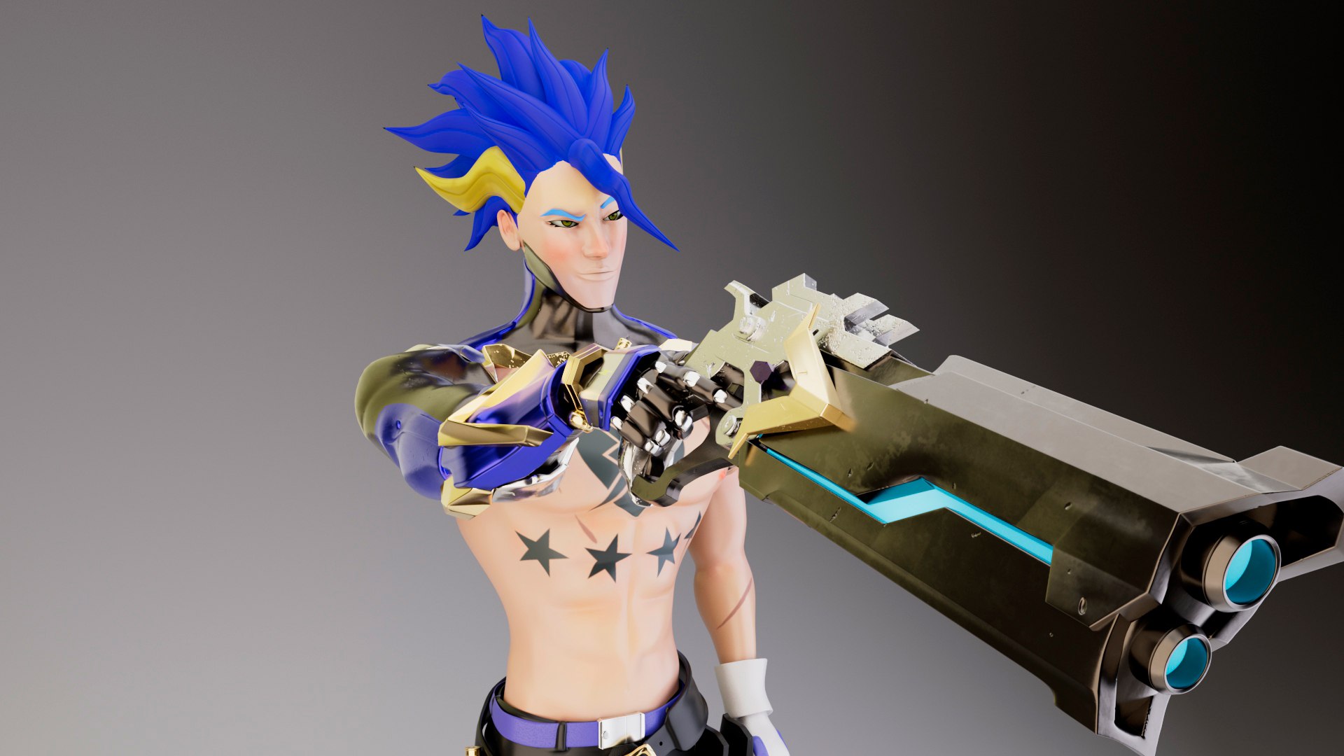 Cyberpunk Character Rig 3D - TurboSquid 2279079