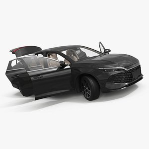 BYD Qin L DM-i Eco Hybrid Space Black Rigged for Cinema 4D