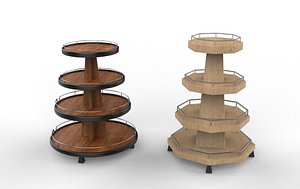 wine display cabinet 3D model