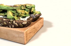 Smashed avocado on toast