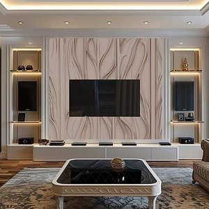 decor set wall tv panel wall relief mural CNC 66