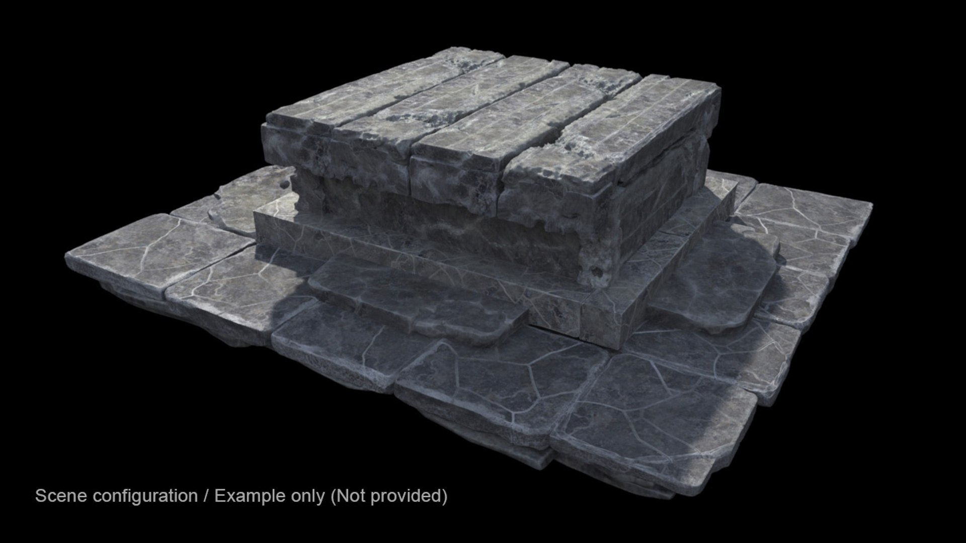3d Ruin Elements Model