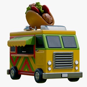 3D Stylized Taco Food Truck