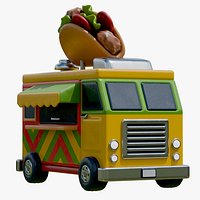 Stylized Taco Food Truck