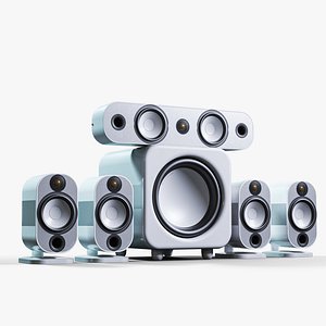 Monitor Audio Apex Set 1 White 3D model