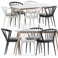 Laura chair and Tell Dining Table
