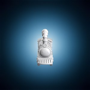 Cute Chibi Steam Train 3D Print Model 3D