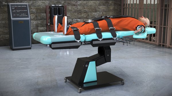 受刑者と致死注射台3Dモデル - TurboSquid 2430427