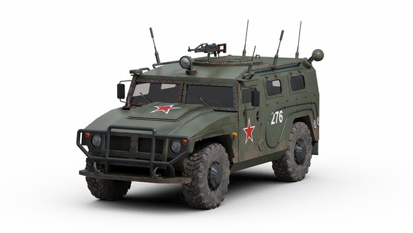 russian gaz 2975 tigr 3d max