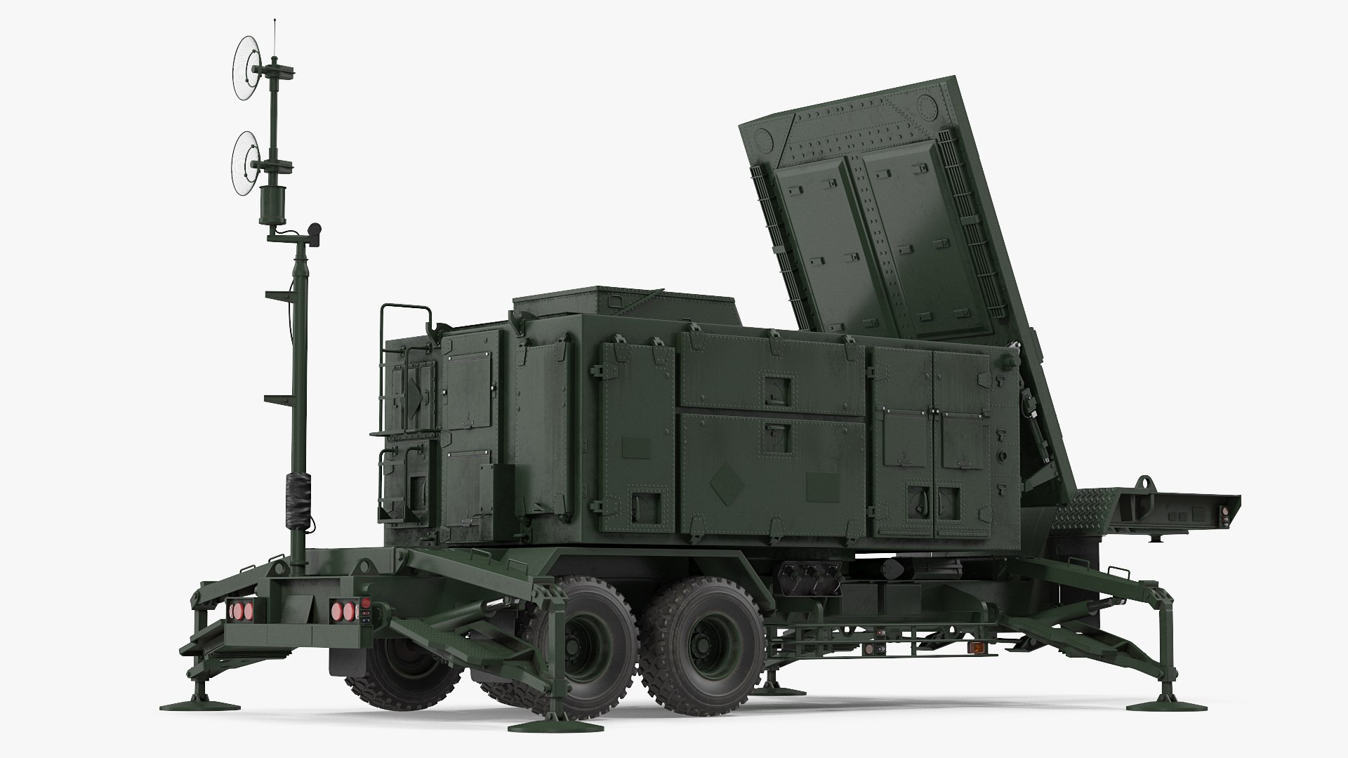 Patriot Radar AN MPQ53 Green 3D model preview