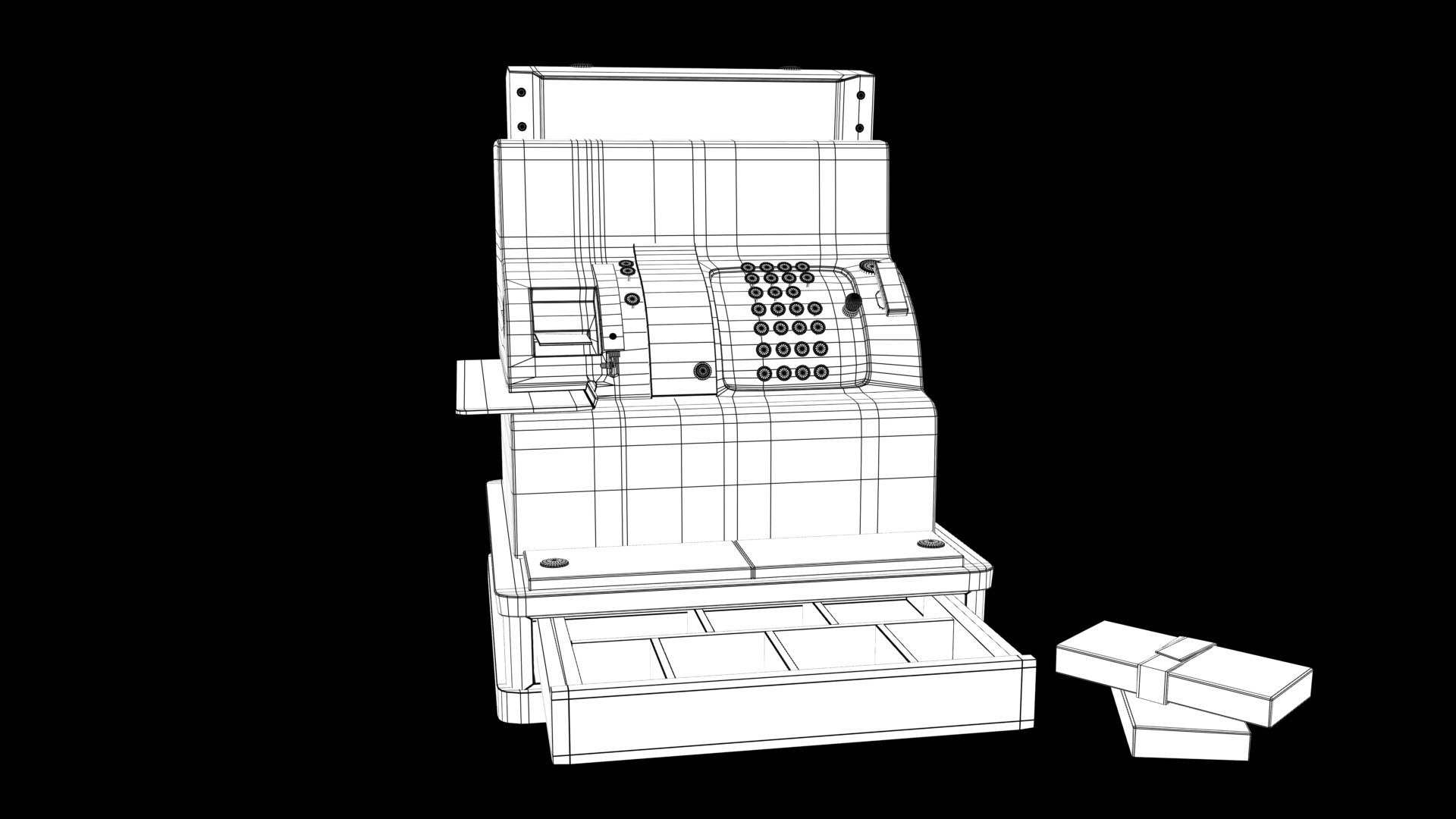 Cash Register Model TurboSquid 1865594