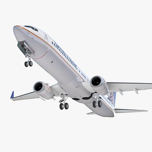 3D model boeing 737-900 united airlines