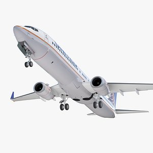 Boeing 737-900 United Airlines 3D Model