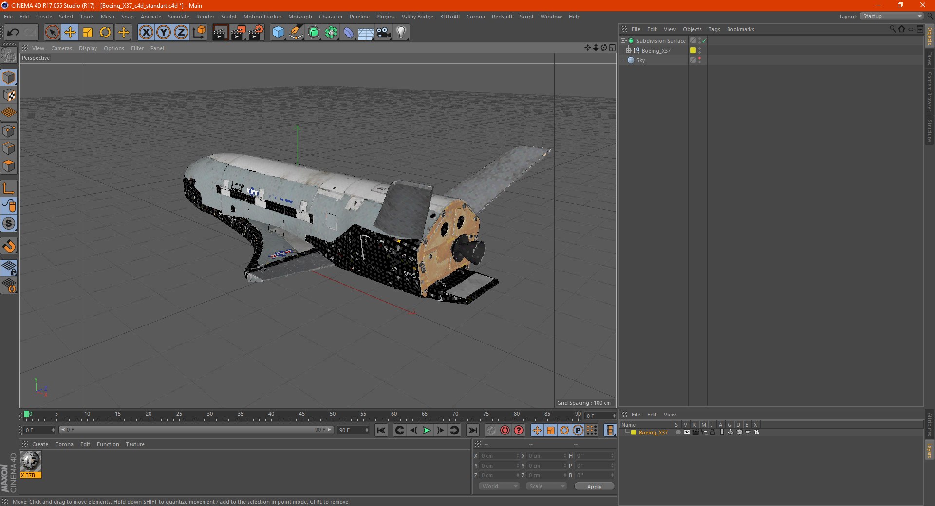 Boeing x37 3D model - TurboSquid 1606751