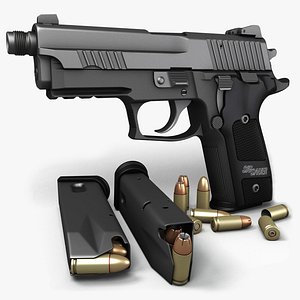 3ds max sig sauer p229 pistols