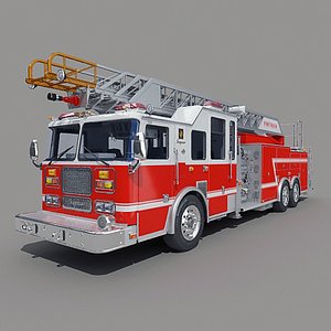 Aerial Ladders Fire Truck