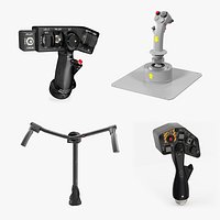 Helicopter Flight Control Sticks Collection 2