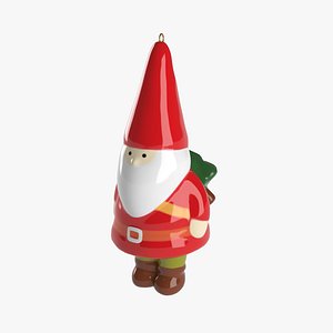 christmas ornament gnome 3D model