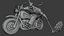 Motociclista con chopper: diseño de personajes estilizados