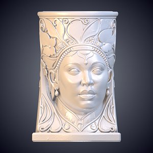 Detailed Queen Bookend 3D Print Model PM-12