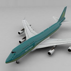 3D boeing 747 aer lingus