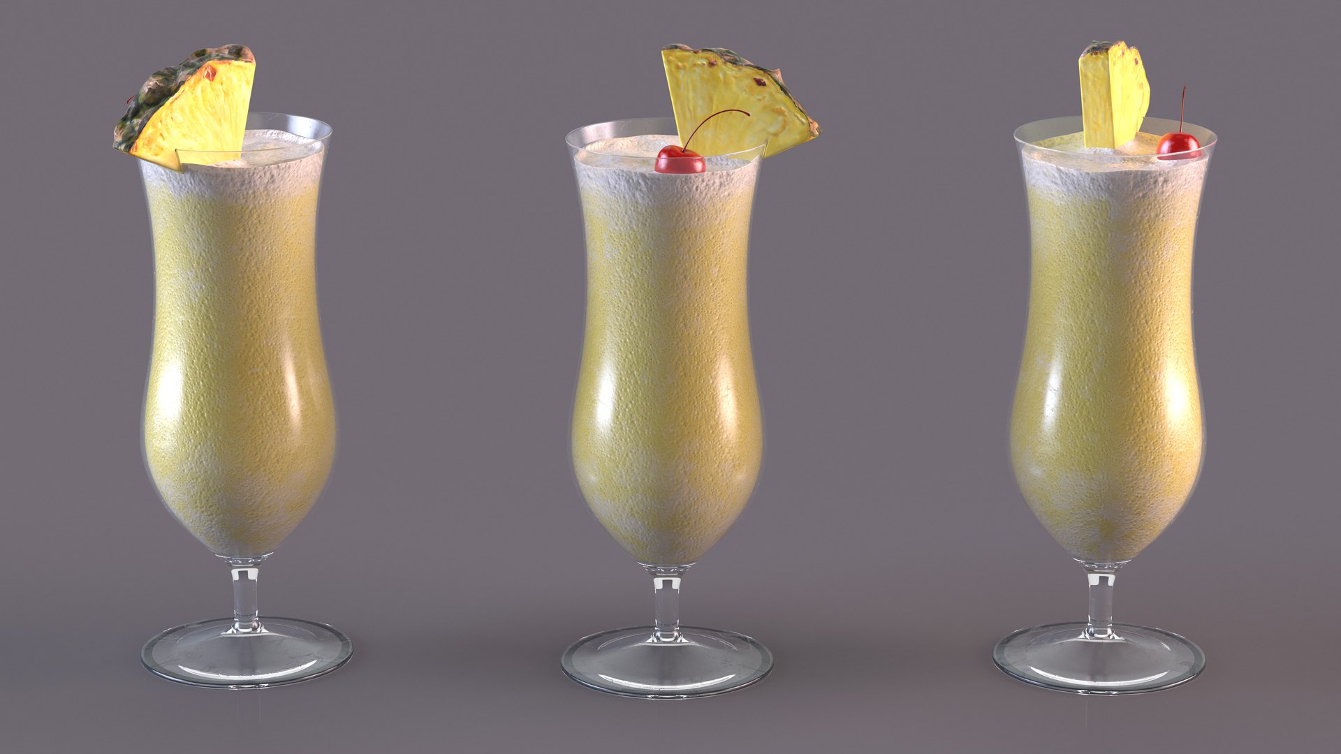 3D Model Cocktail Pina Colada - TurboSquid 2128410