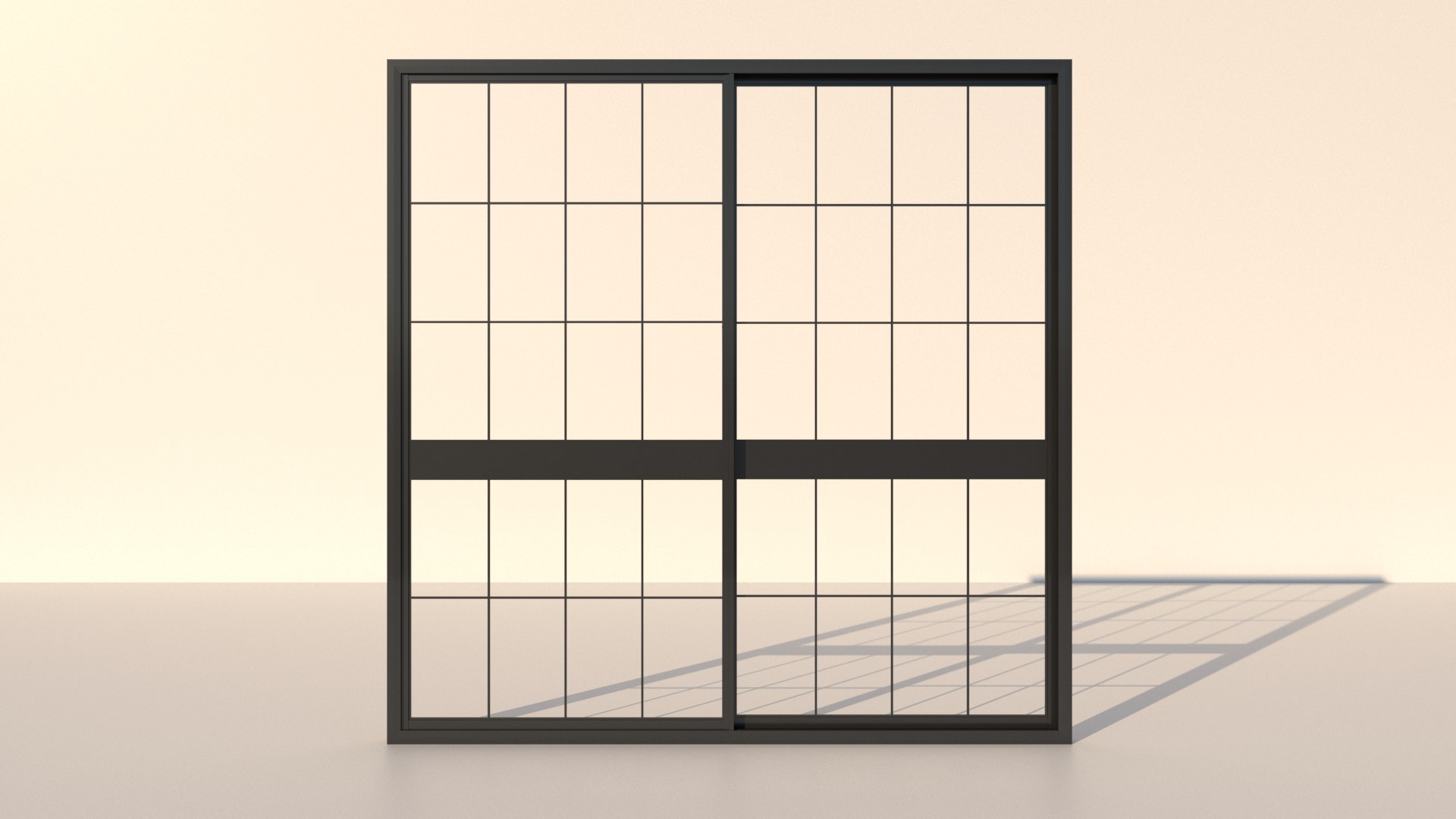 Black Sliding Window Sketchup Pro 2021 3d Turbosquid 1826602