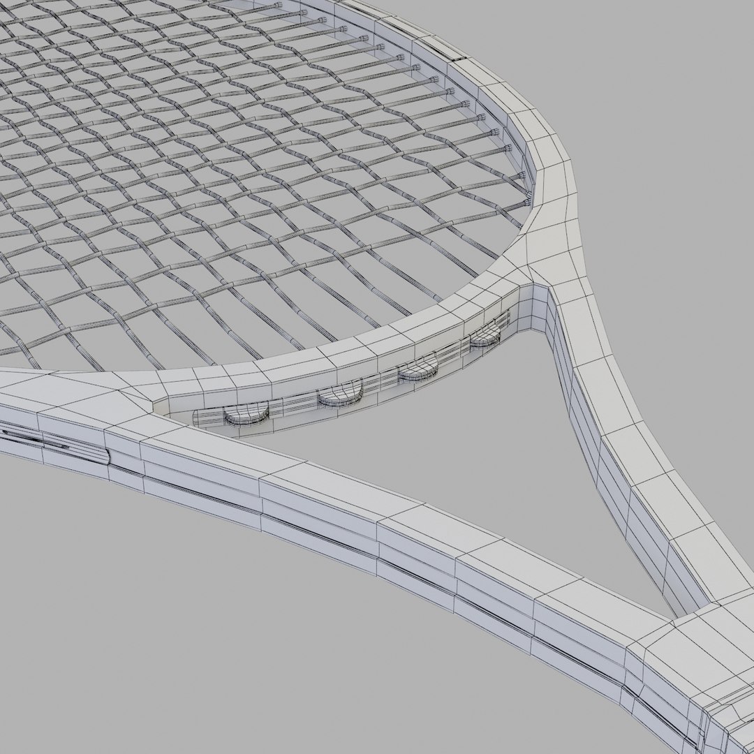 Tennis Racket Lacost 3d Model