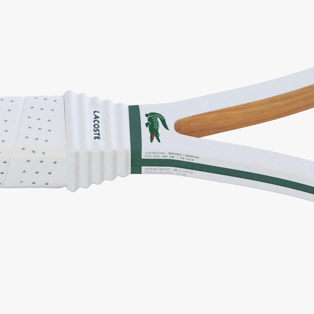 Tennis Racket Lacost 3d Model