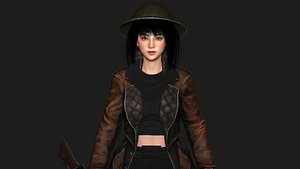 AAA 3D REALISTIC JAPANESE GIRL CHARACTER - MIZUKI THE ADVENTURER model