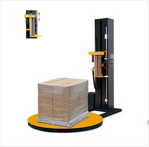 3D Automatic Pallet Wrapping Machine with Turntable 3D CAD Model model