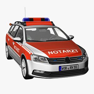 passat 2012 ambulance 3d model