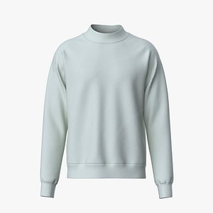 Canvas Unisex Sponge Fleece Rib Neck Sweatshirt