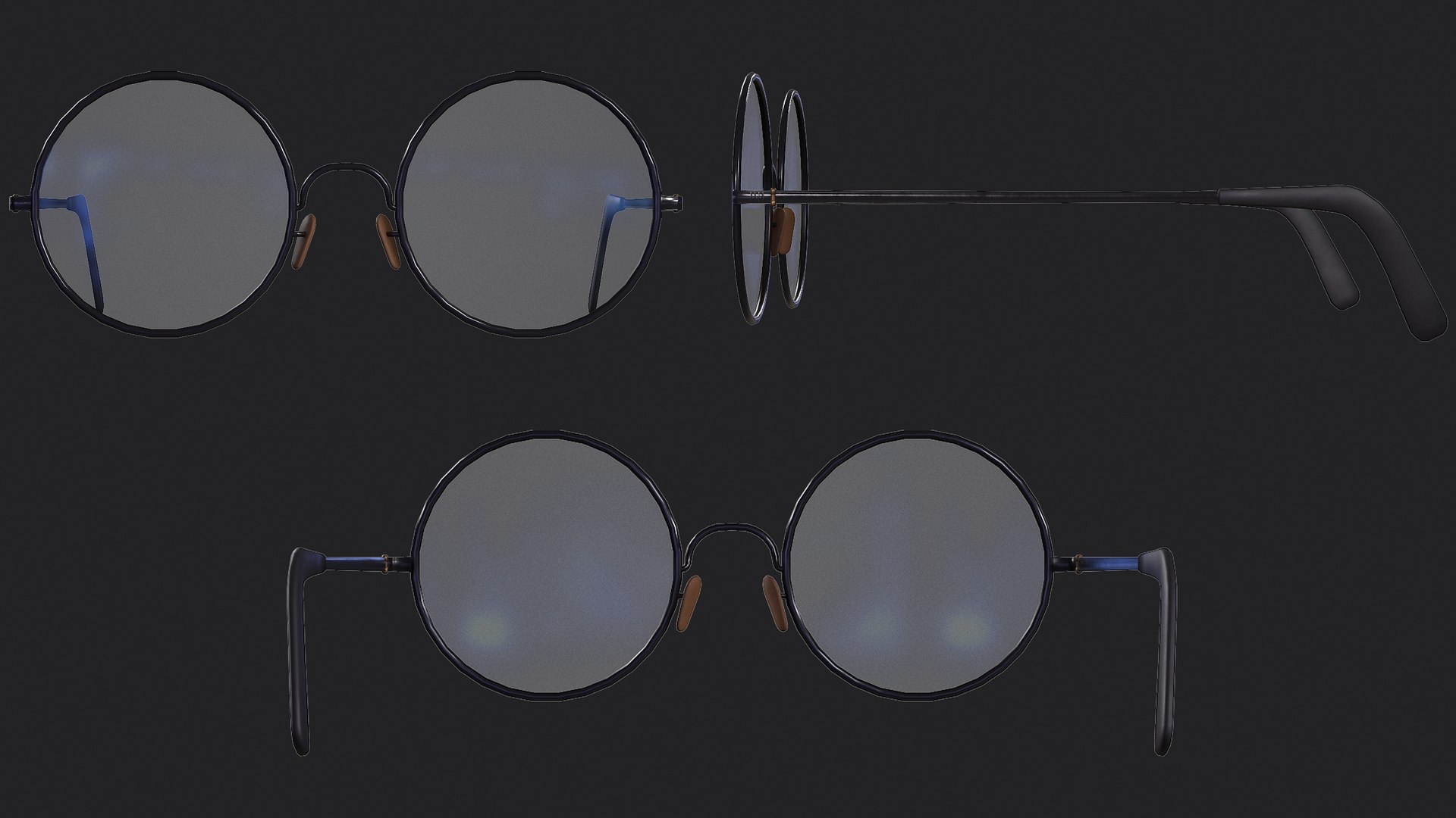 3D Old Glasses Model - TurboSquid 1992270