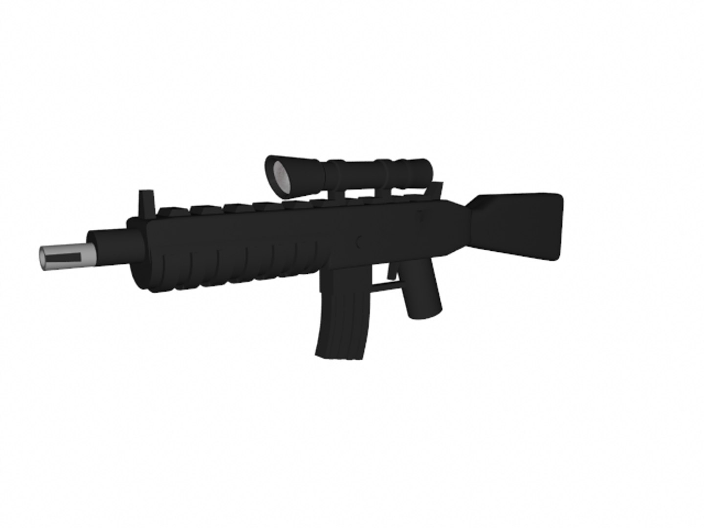 3ds Lego M4 Rifle Scope