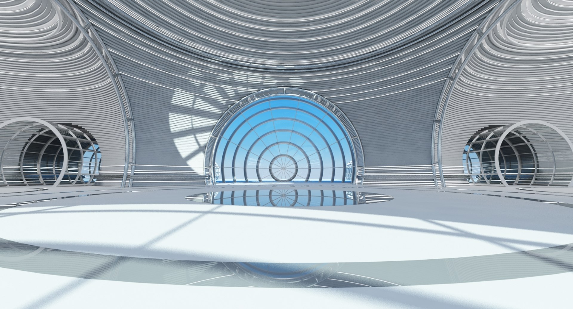 Large Architectural Interior Structure Max