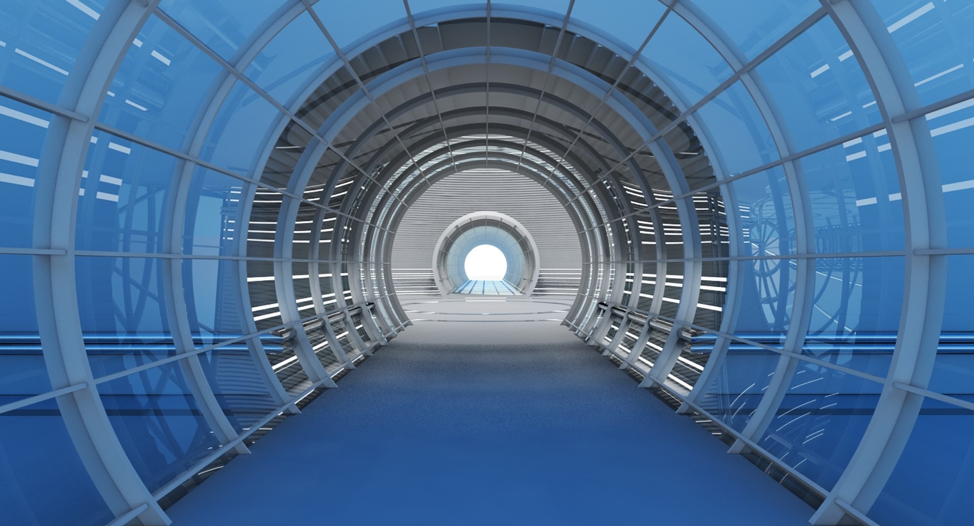 Large Architectural Interior Structure Max