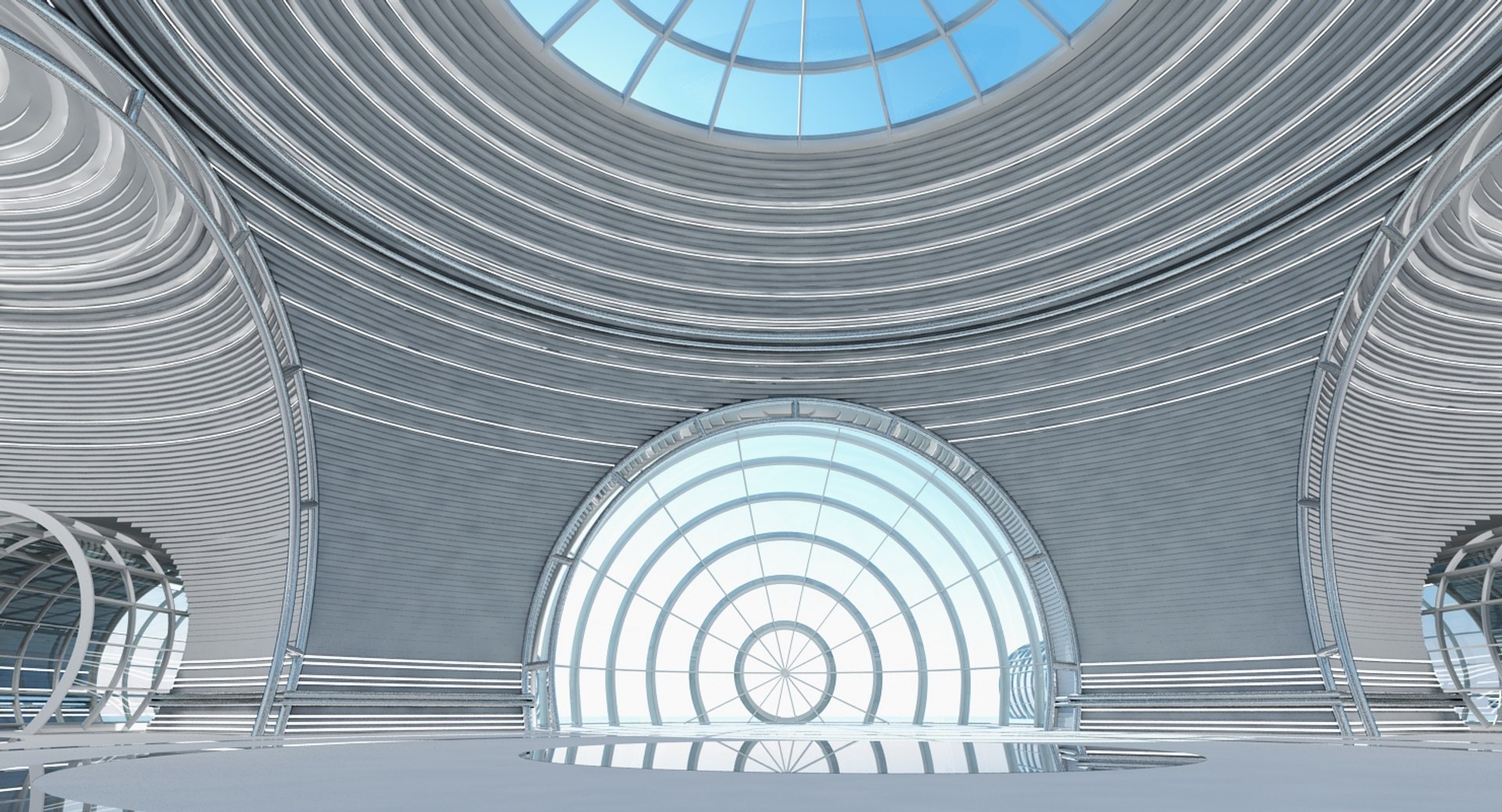 Large Architectural Interior Structure Max