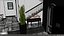 Modern living room  - dining room  fireplace