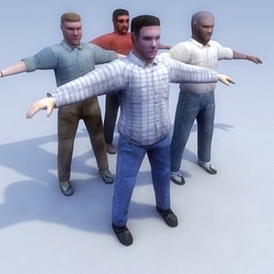 Casual-Male_4Set_3DModel
