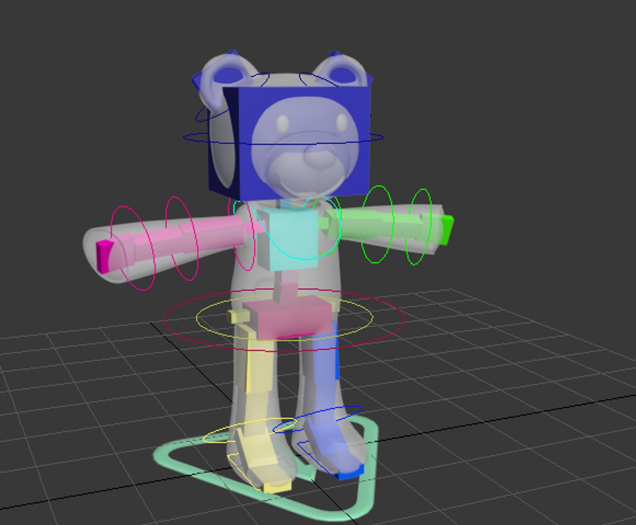 Toy Bear Rigged Model - TurboSquid 2168643