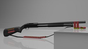 870 shotgun 3D model