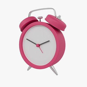 Alarm Clock Minimal 3D illustration