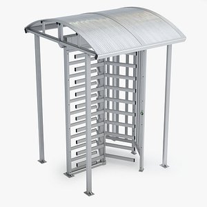3d max turnstile gate door