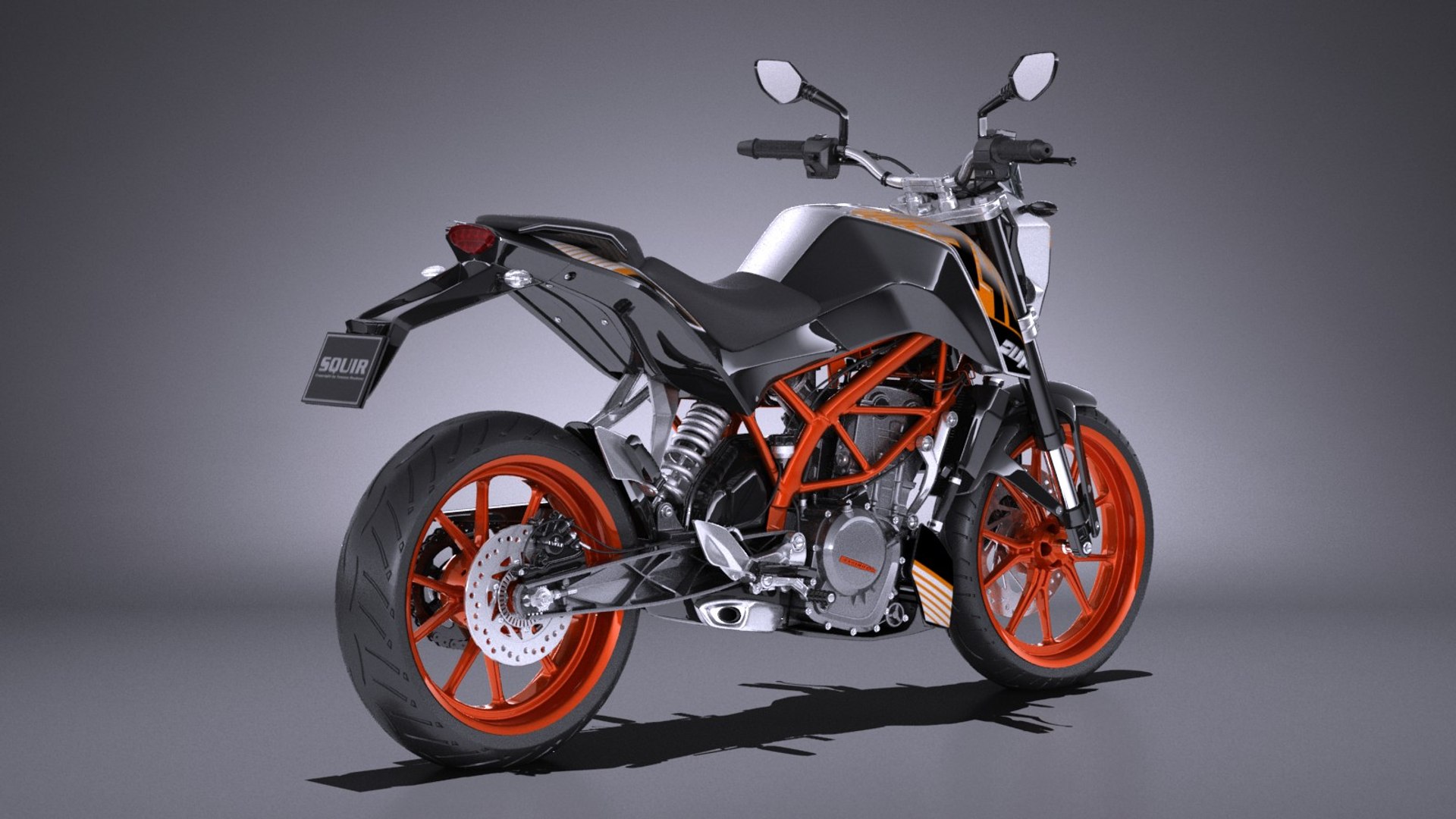 3d Ktm Duke 390 Model