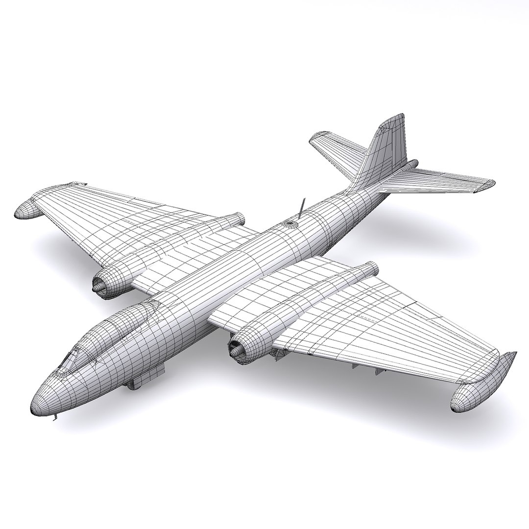 3d Model Martin B-57 Canberra Bomber