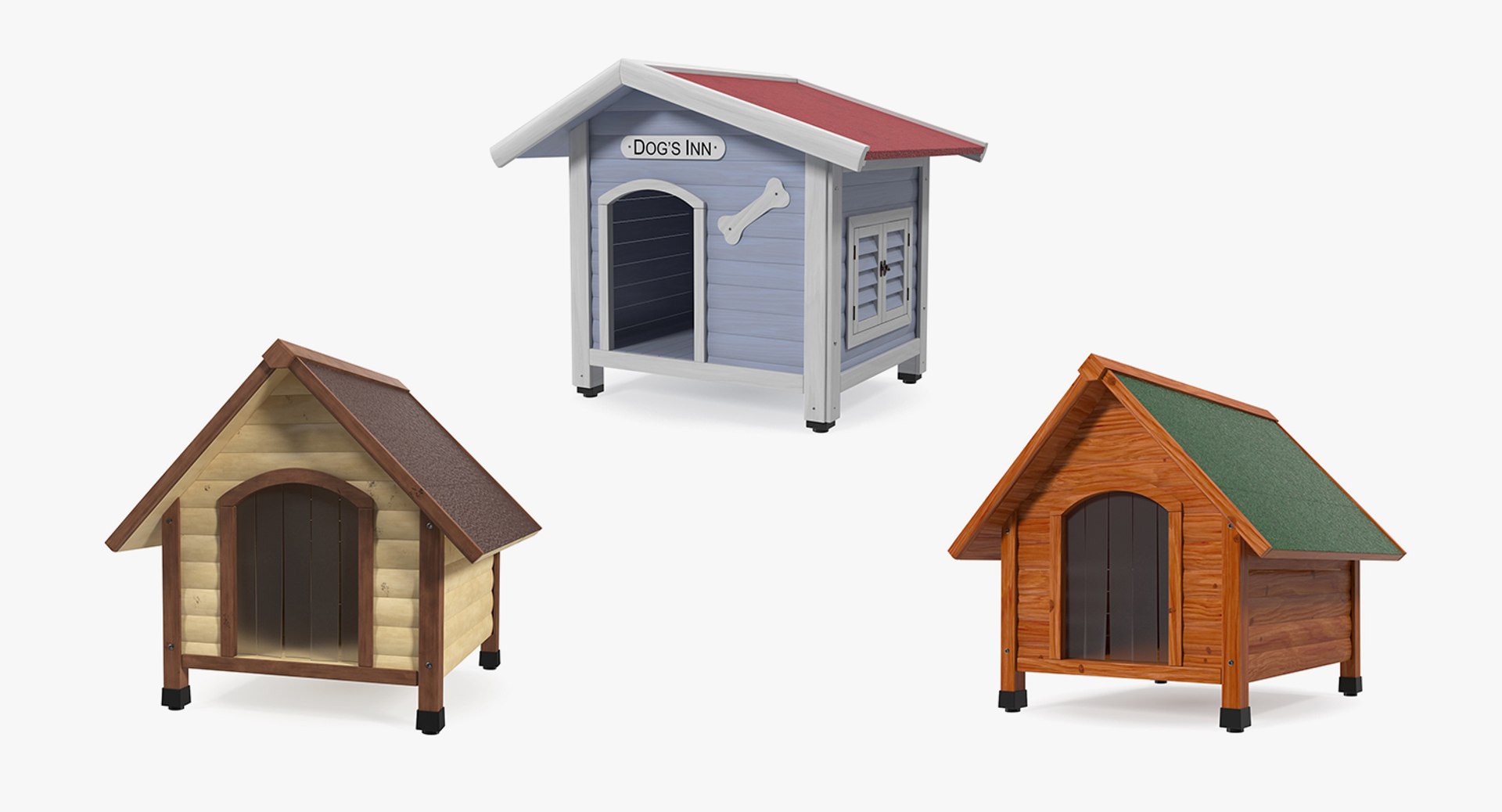 3D dog houses model https://p.turbosquid.com/ts-thumb/Y7/Ksrj3D/81qct5UC/doghousescollectionvray3dmodel002/jpg/1567812224/1920x1080/fit_q87/1566f4001f54a50f249bdfe4ddae8e2b253bdca4/doghousescollectionvray3dmodel002.jpg
